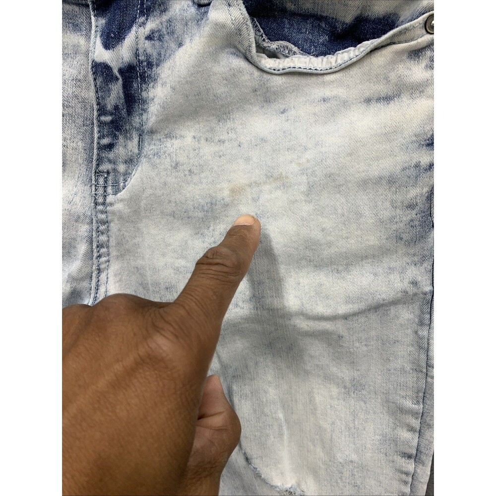 Rue 21 Premium Denim Jeans Men Size 30X32 Stacked Blue Skinny Supreme Flex - Picture 9 of 16